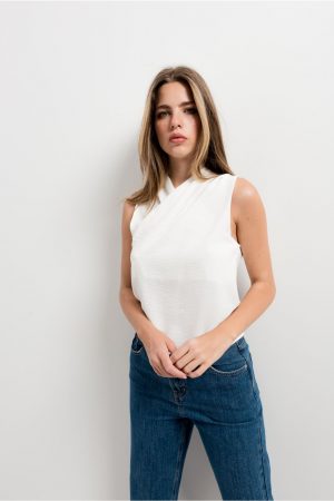 blouse blanche croisÃ©e peach blossom paris