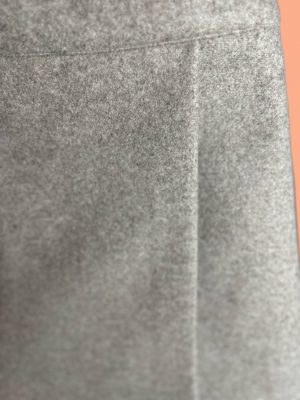 jupe en laisse grise taupe doublÃ©e avec fente oeach blossom paris