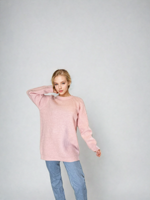 pull long rose doux peach blossom paris