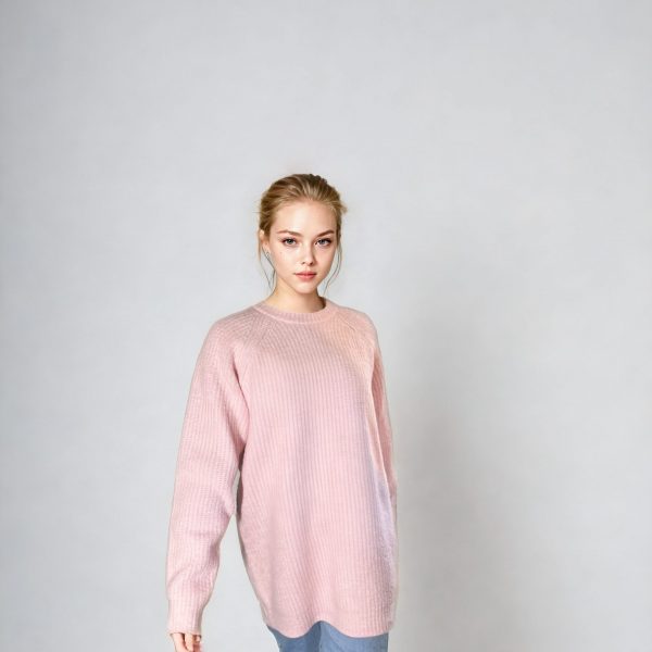 pull long rose doux peach blossom paris