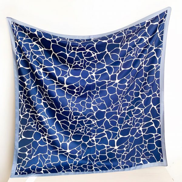 Foulard Azur Mer peach blossom paris