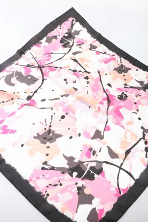 Foulard Peach Rose floral peach blossom paris
