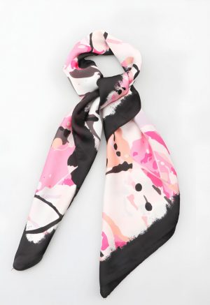 Foulard Peach Rose floral peach blossom paris