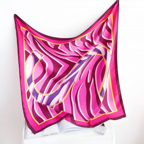 Foulard Rubis fuchsia peach blossom paris