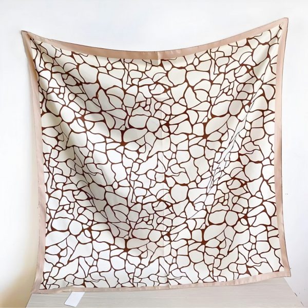 Foulard Sable beige peach blossom paris