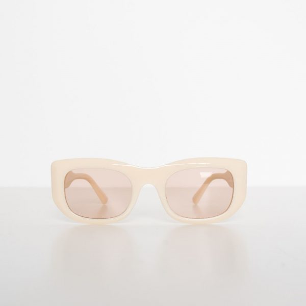 Lunettes de soleil beige crème nude peach blossom paris