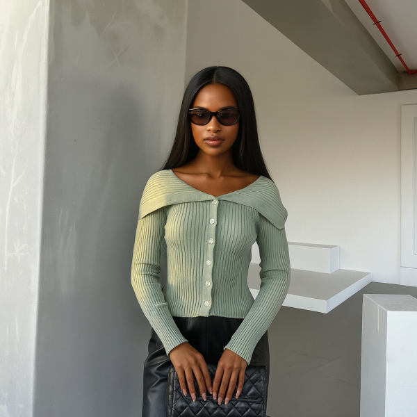 Cardigan-cotele-a-col-Bardot-green-peach-blossom-paris