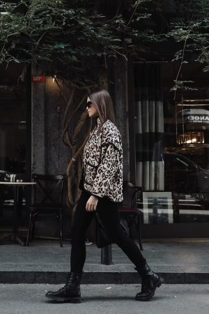 Veste matelassée léopard peach blossom paris